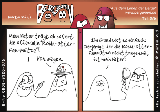 Robbi-Otter-Fanmütze; Klicken Sie hier für nächsten Comic-Teil!